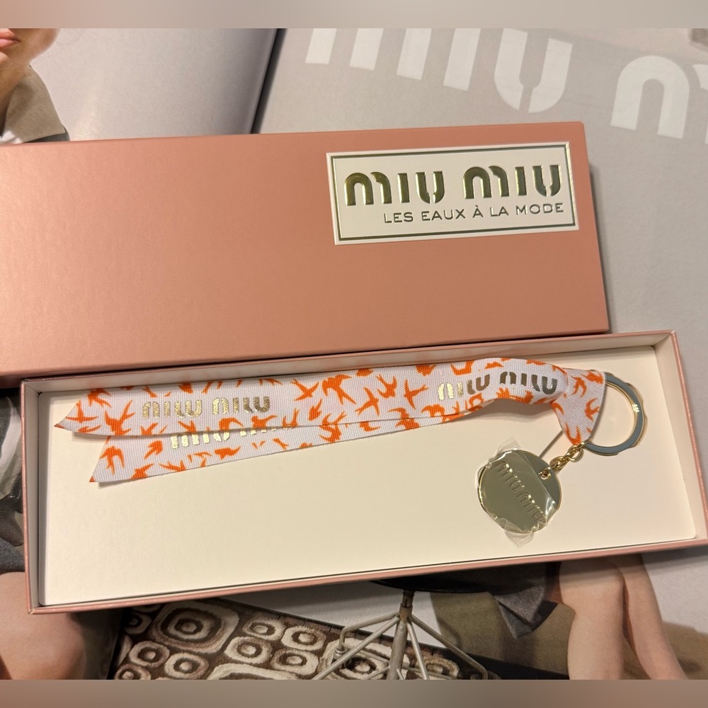 Miu Miu Les Eaux À La Mode Key Ring Bag Ring